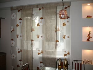 Японские шторы на кухню - 60 фото